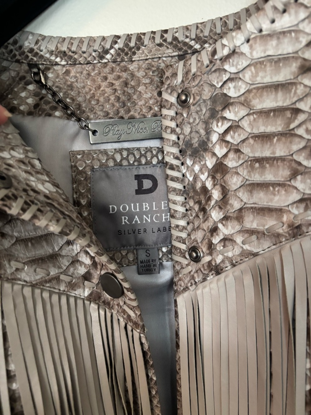 Double D Ranch Python Sonora Jacket Silver Label - Picture 7 of 8